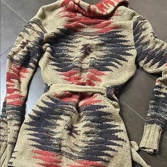 Ralph Lauren Double RL Multicolor Shawl Collar Sweater - Picture 3 of 4